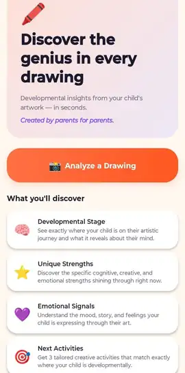 DrawingWise app home screen